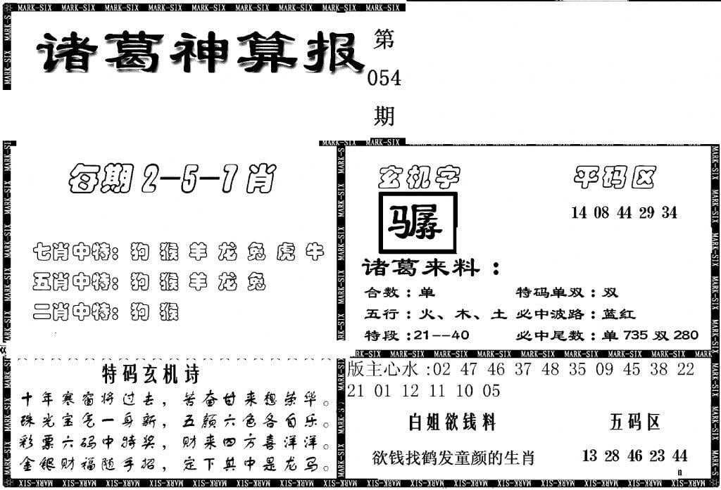 另新诸葛神算报-54