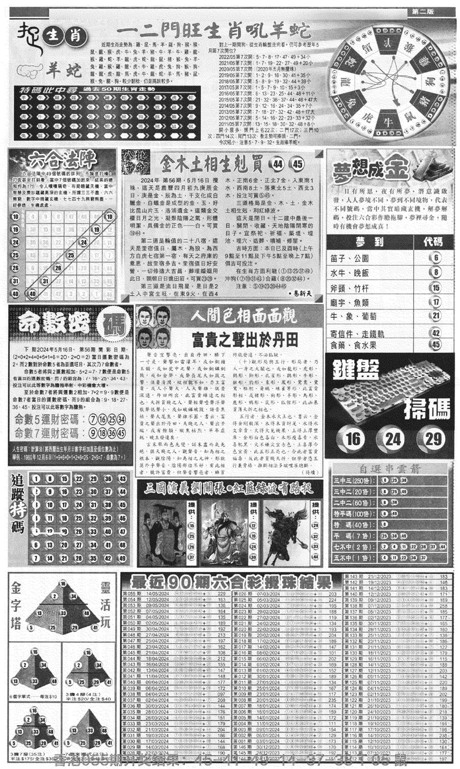 新报跑狗B(背面)-56