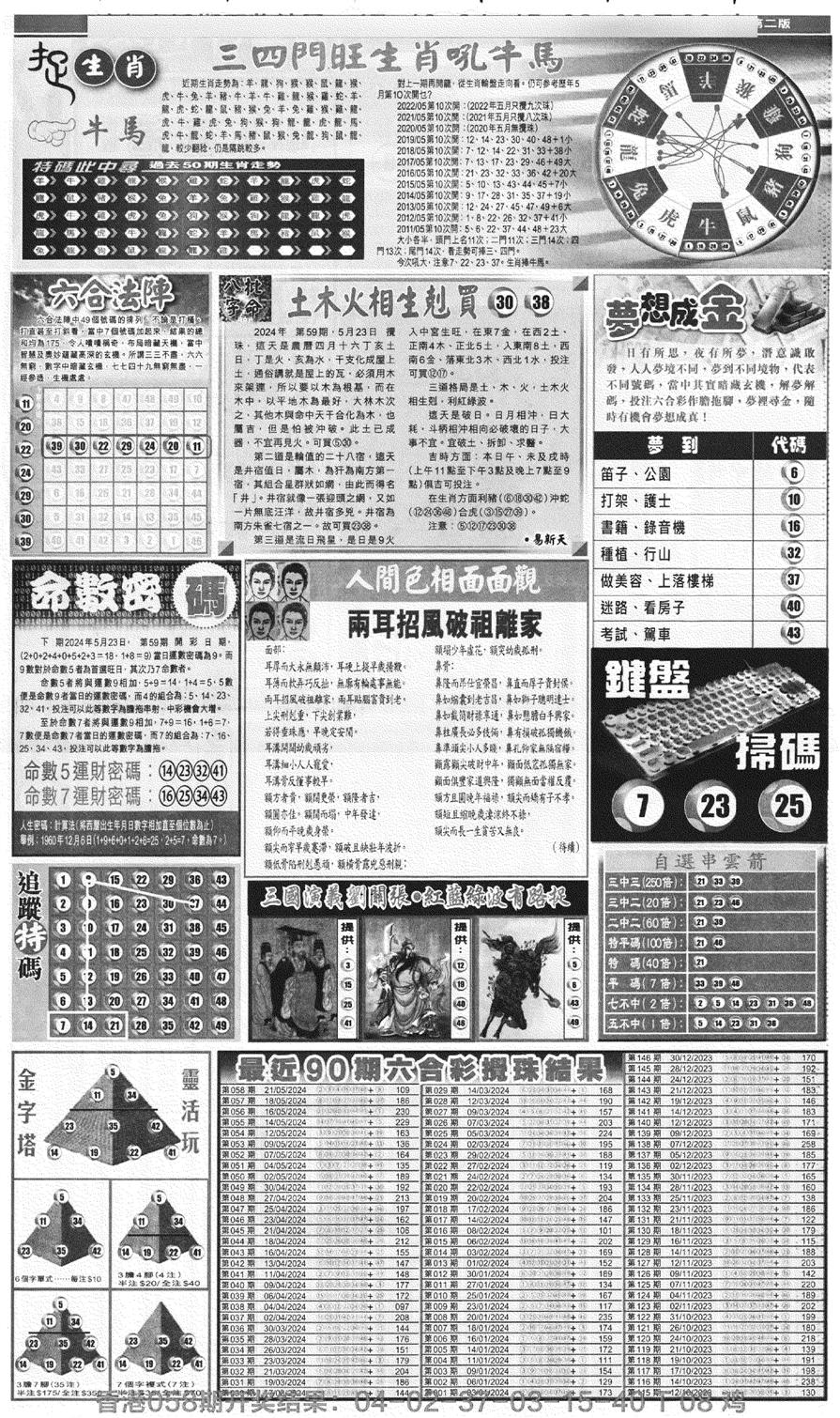 新报跑狗B(背面)-59