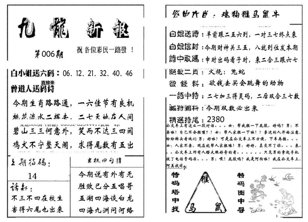 九龙新报(生肖版)-6