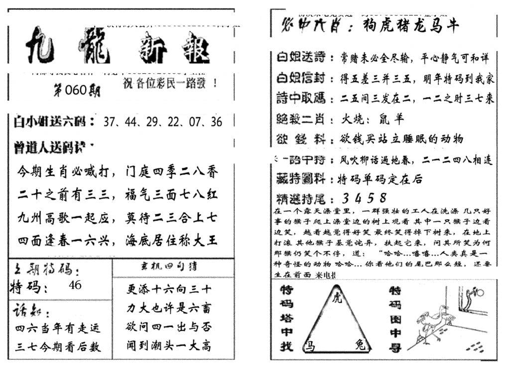 九龙新报(生肖版)-60