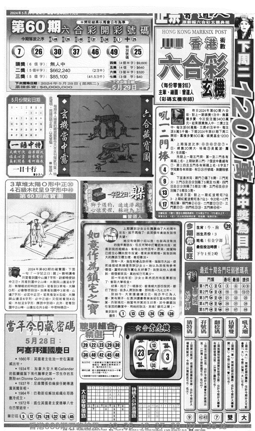 新报跑狗A(正面)-61