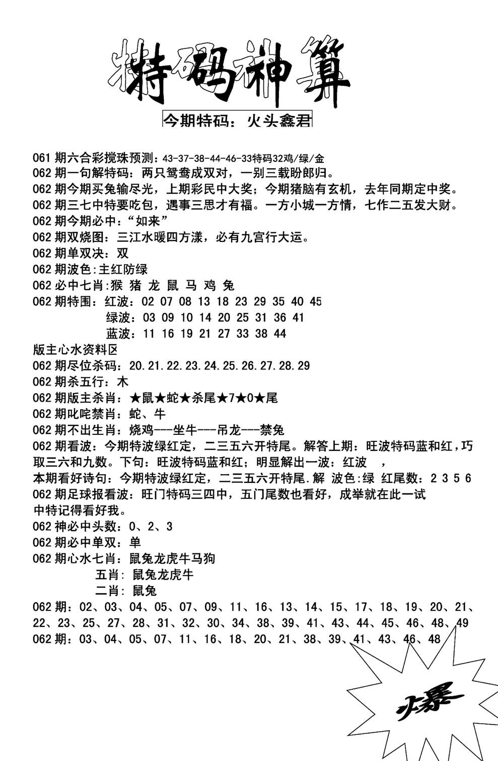 特码神算(新图)-62