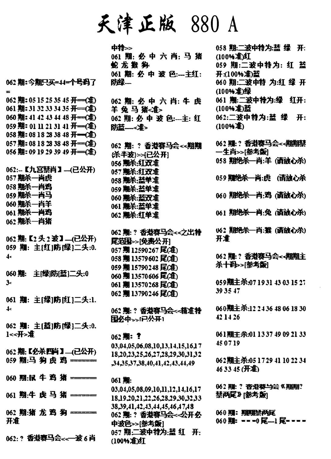 天津正版880A-62