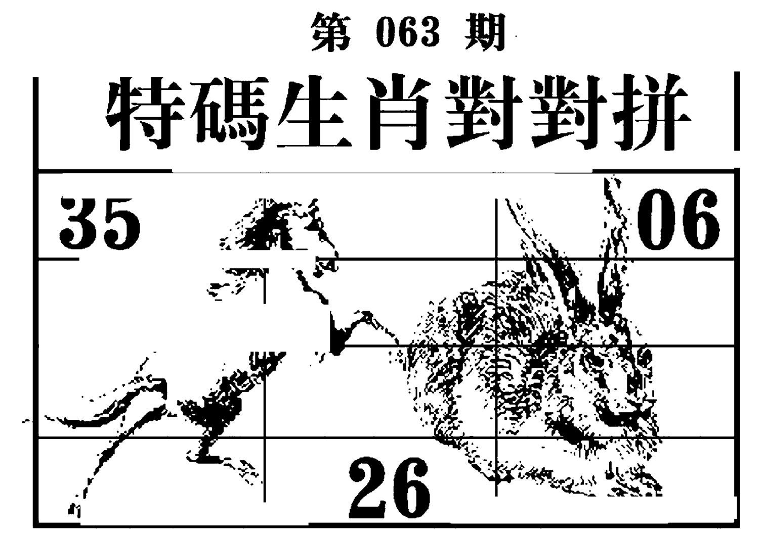 特码生肖对对拼-63