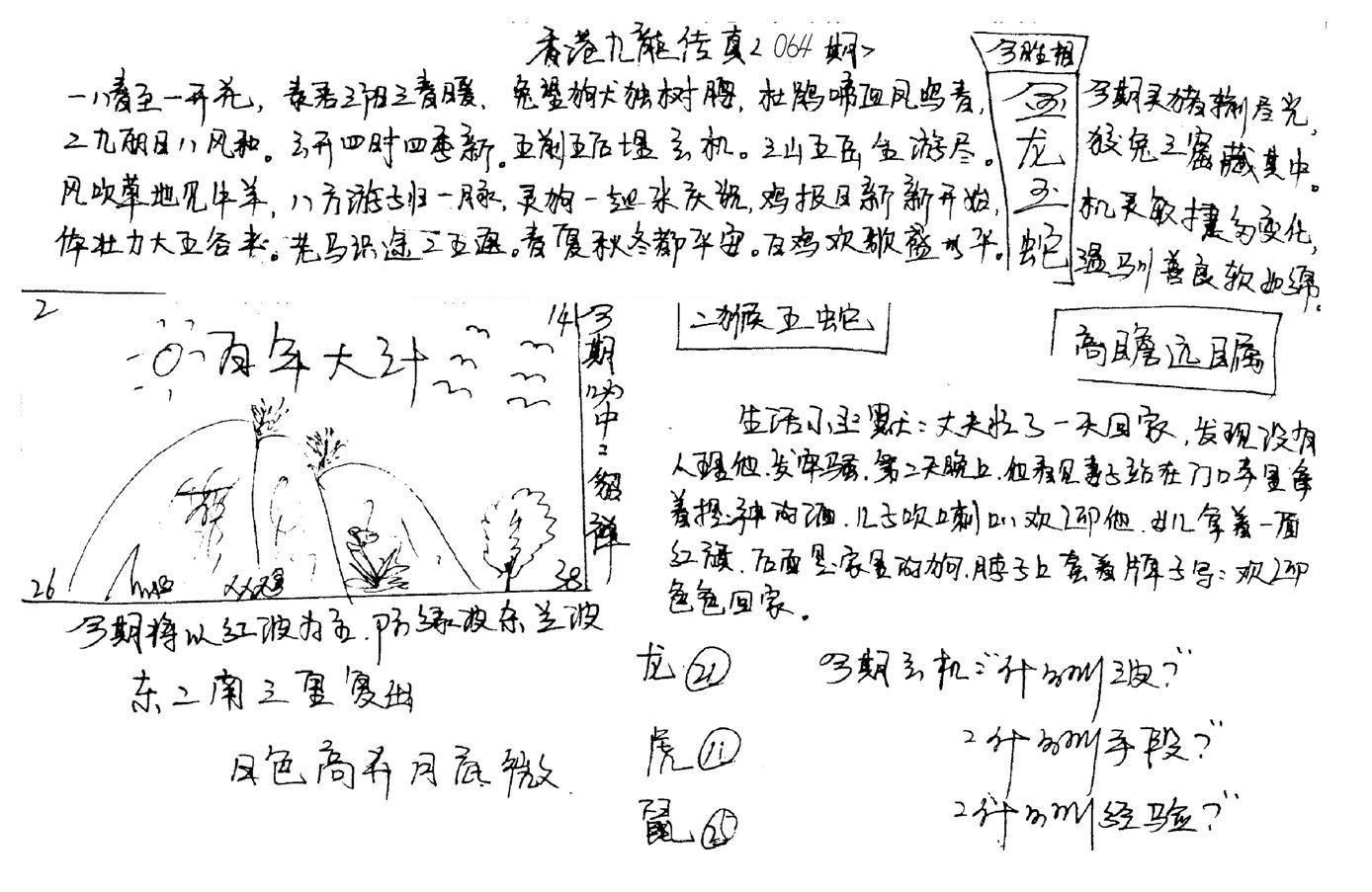 正版手写九龙-64