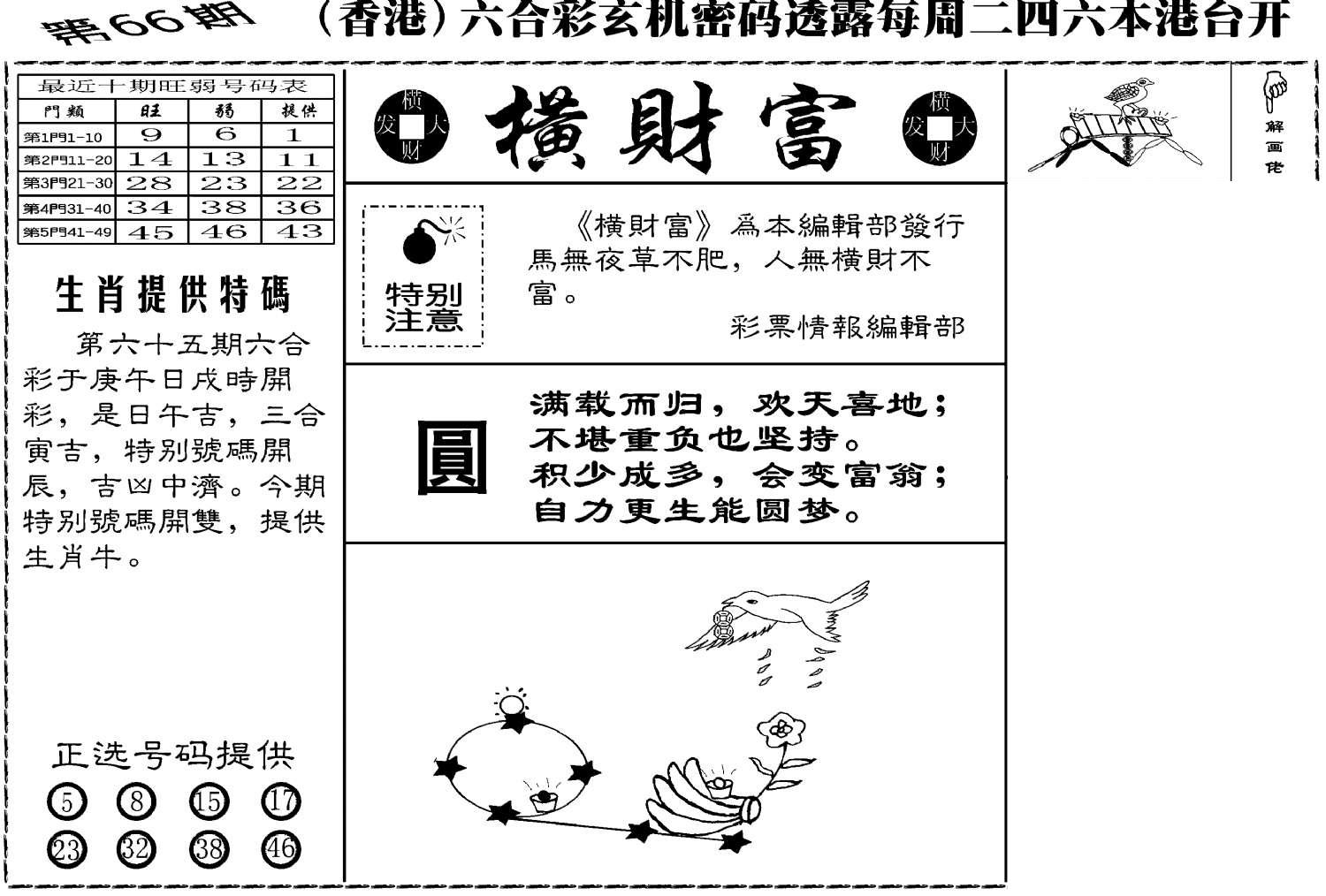 老版横财富-66