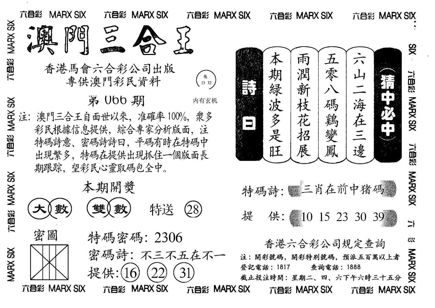 另澳门三合王A-66