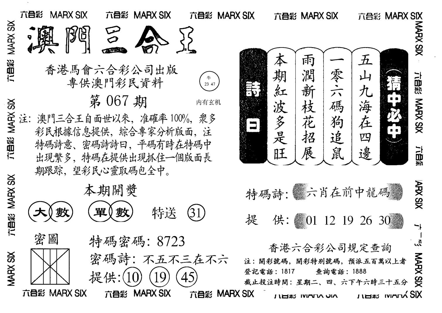 另澳门三合王A-67