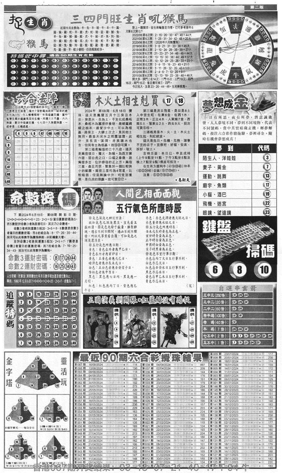 新报跑狗B(背面)-68