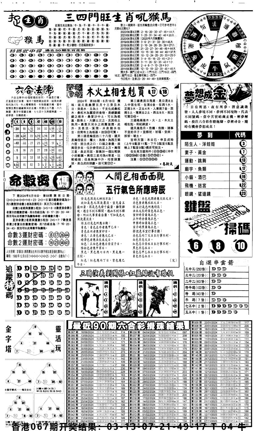 新报跑狗4-68