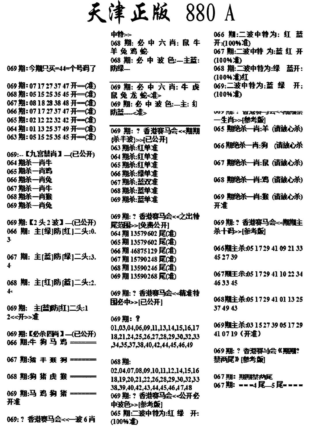 天津正版880A-69