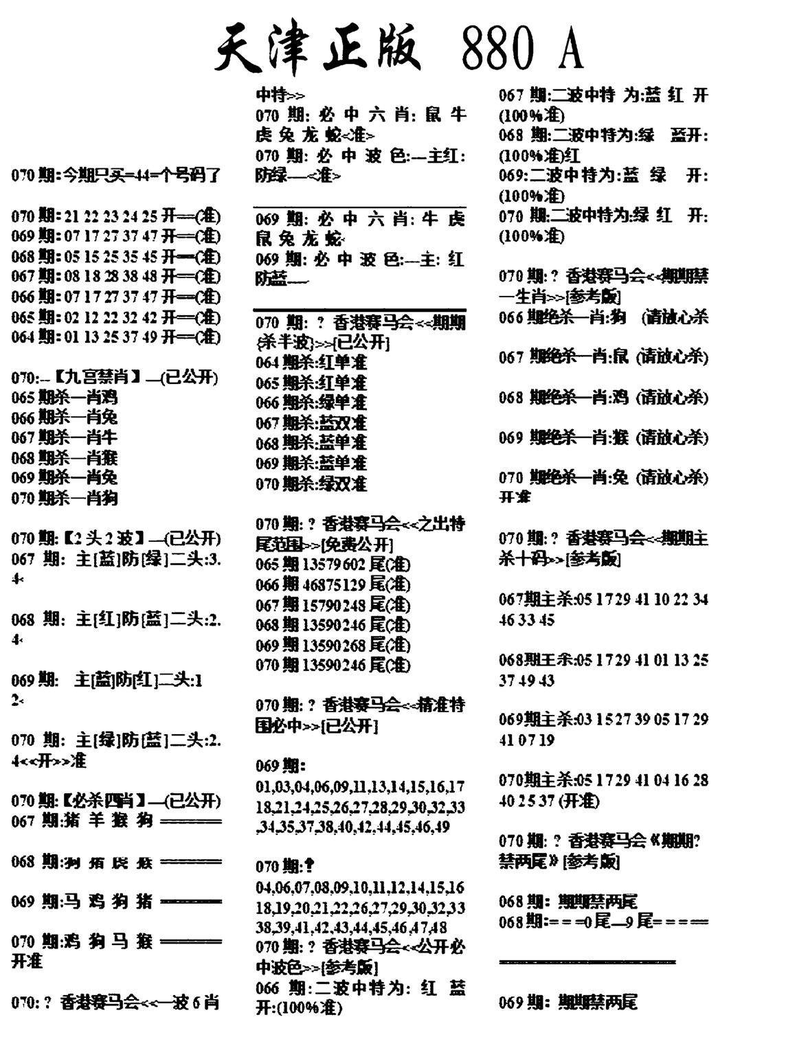 天津正版880A-70