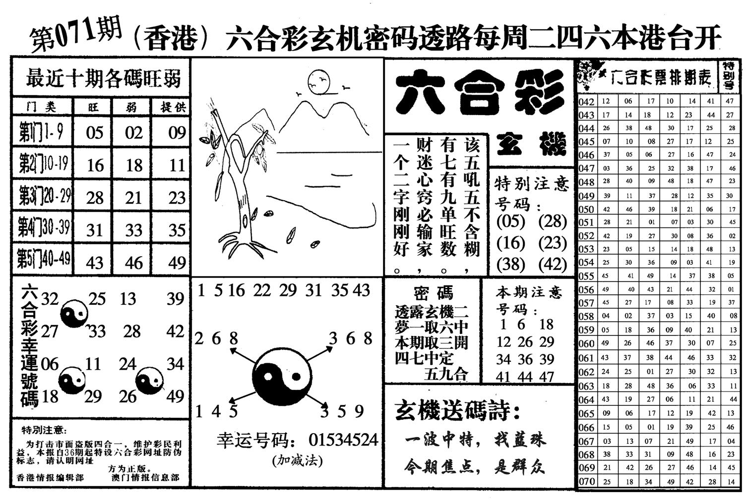 六合玄机-71