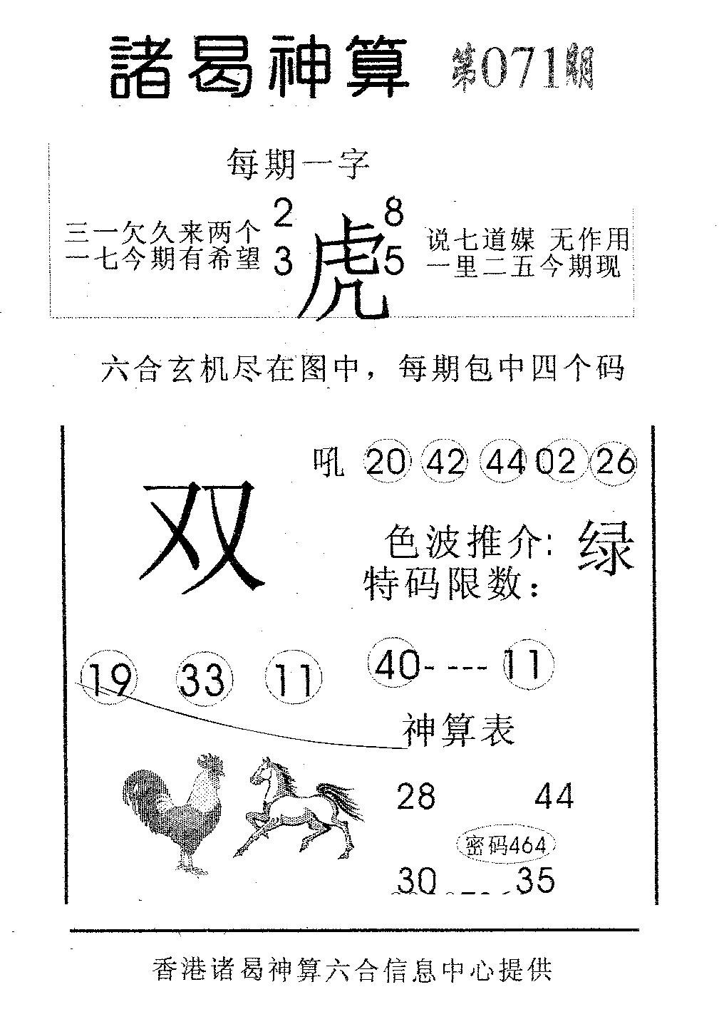 诸曷神算-71