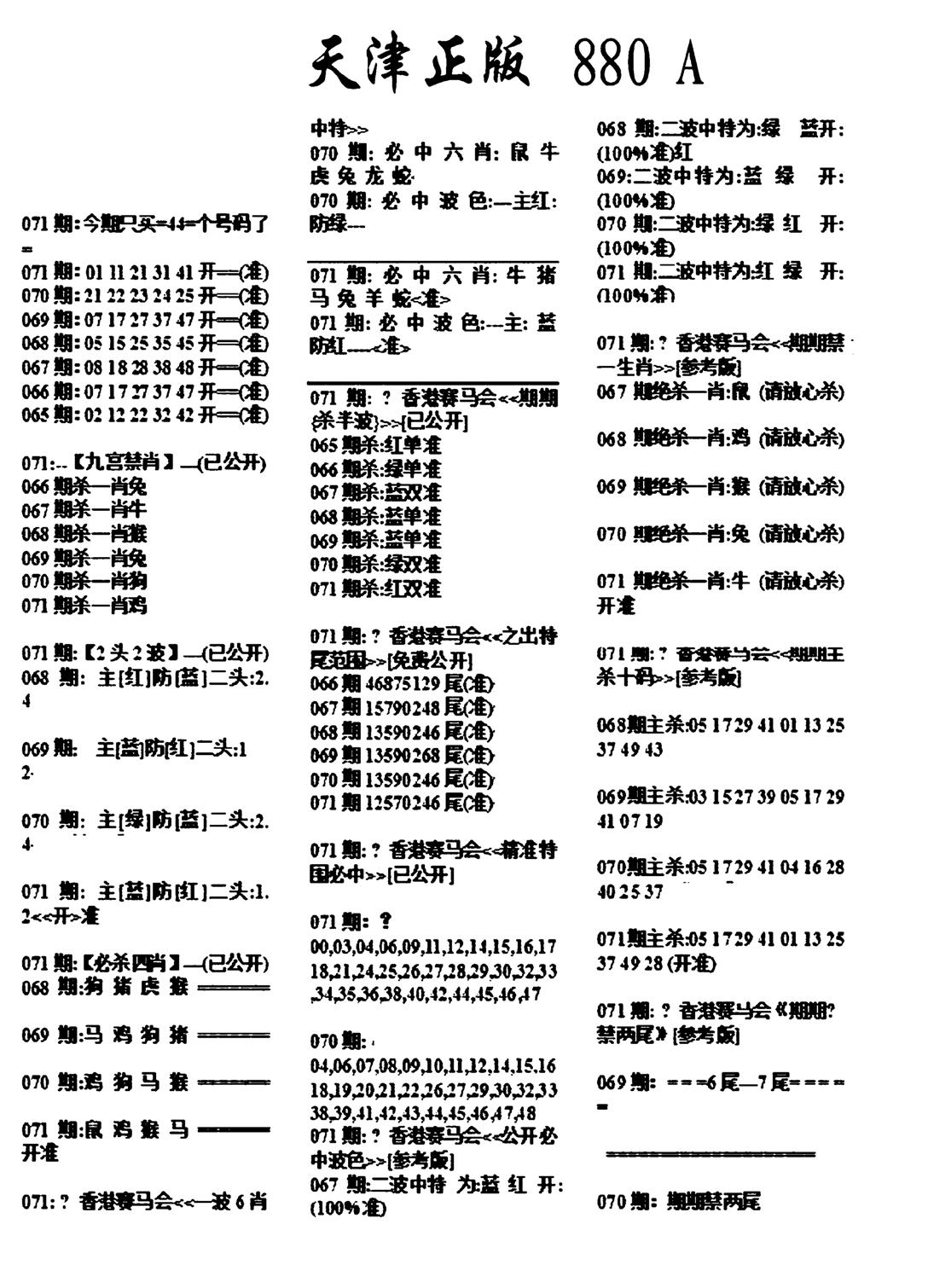 天津正版880A-71