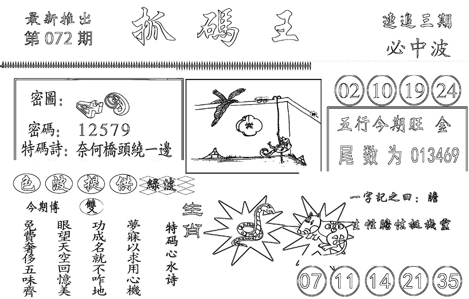 抓码王-72