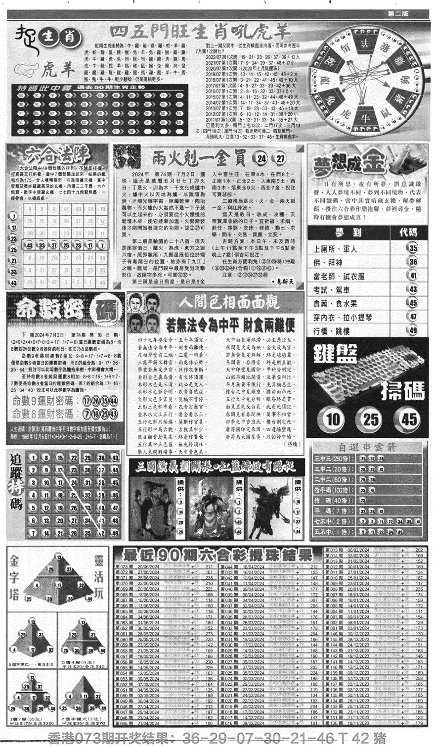 新报跑狗B(背面)-74