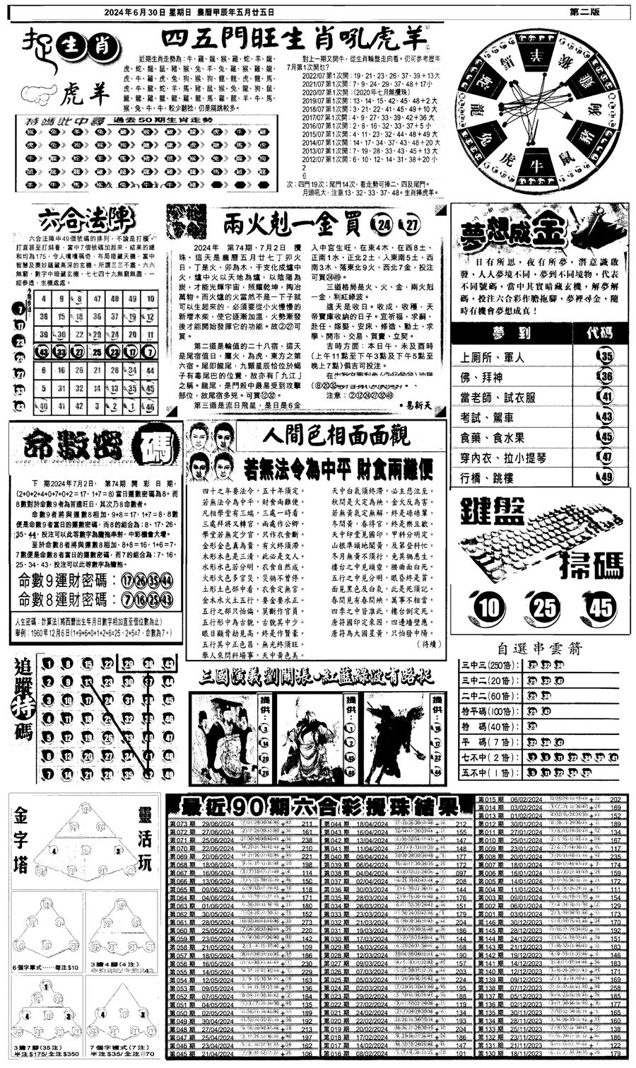 新报跑狗4-74