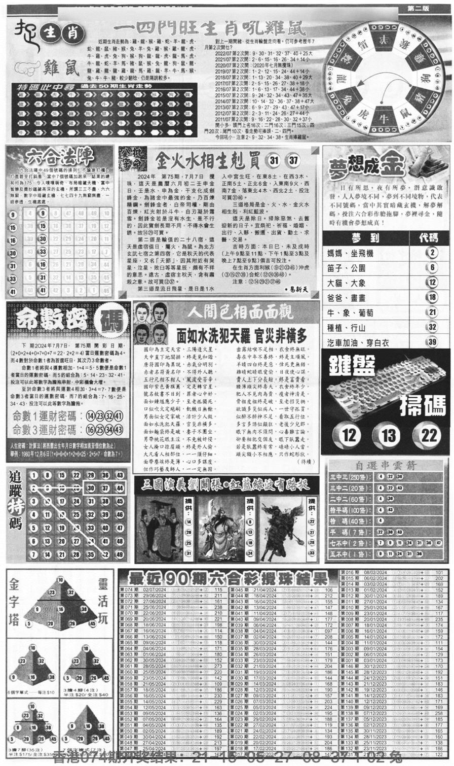 新报跑狗B(背面)-75