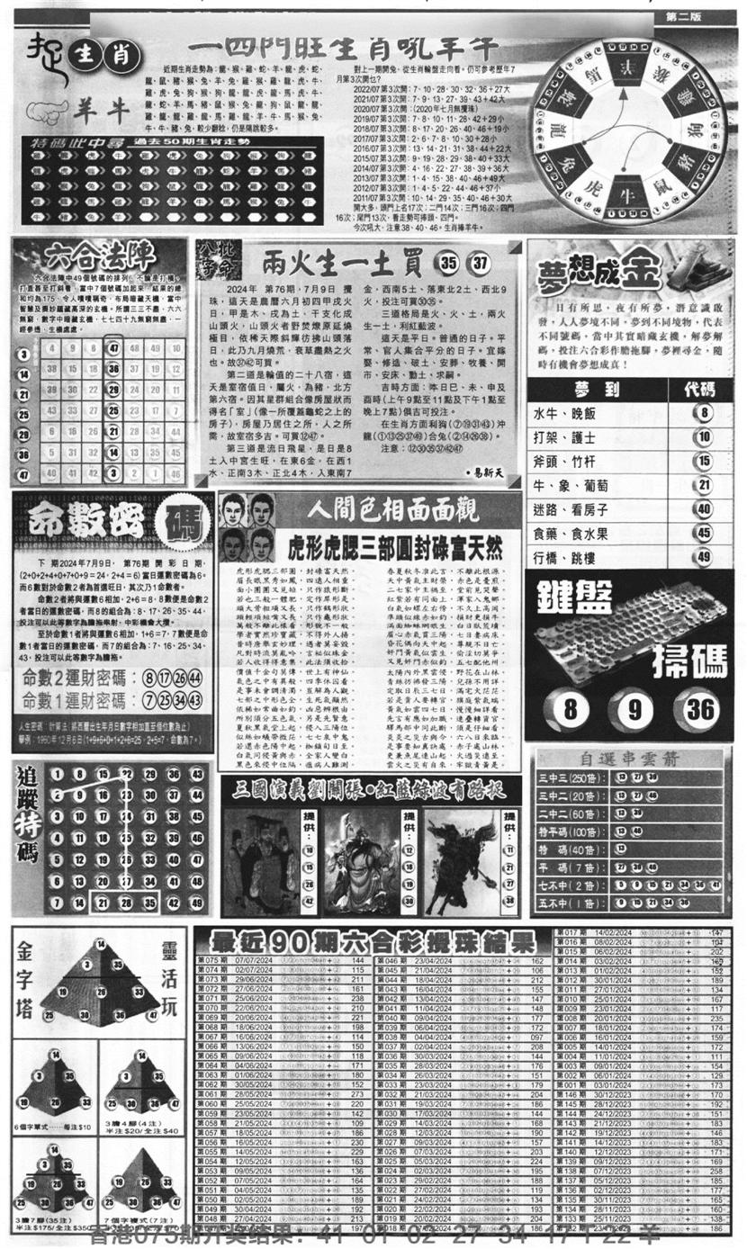 新报跑狗B(背面)-76