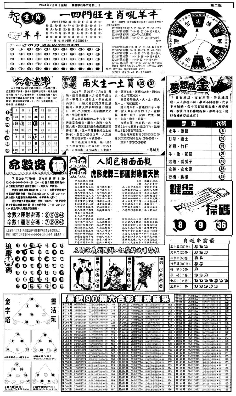 新报跑狗4-76