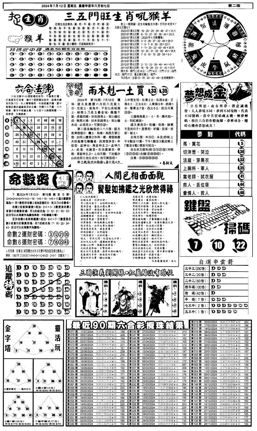 新报跑狗4-78