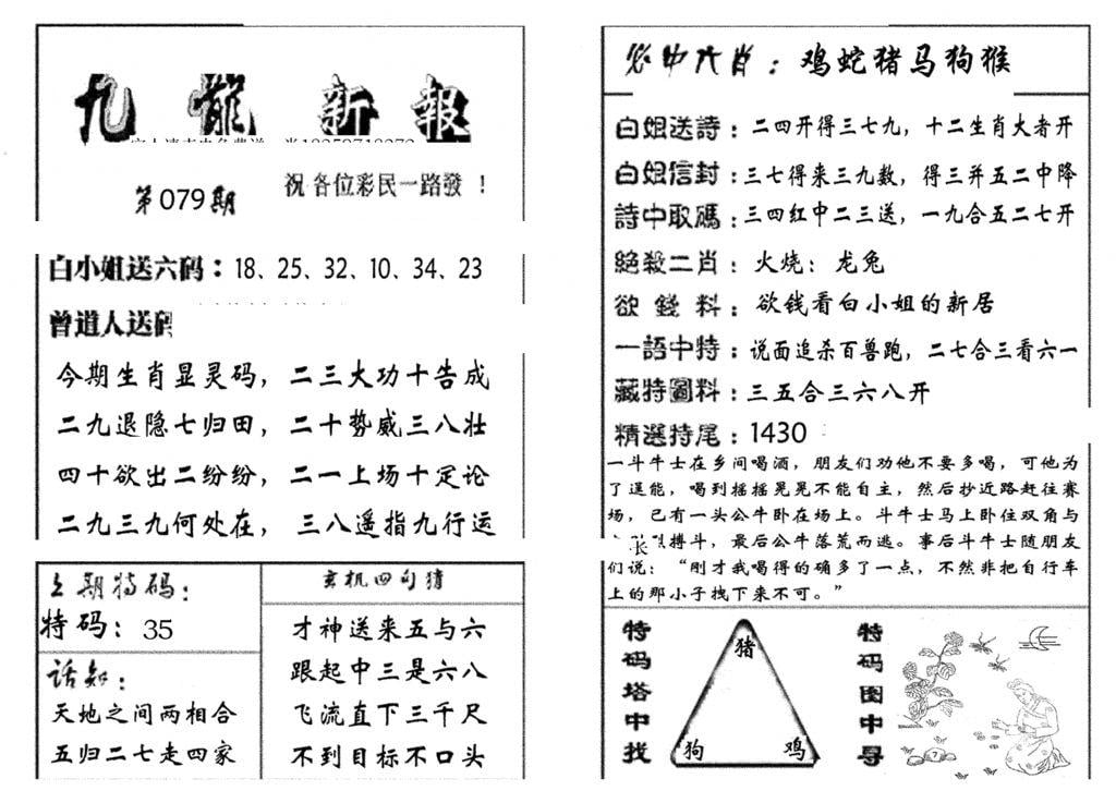 九龙新报(生肖版)-79