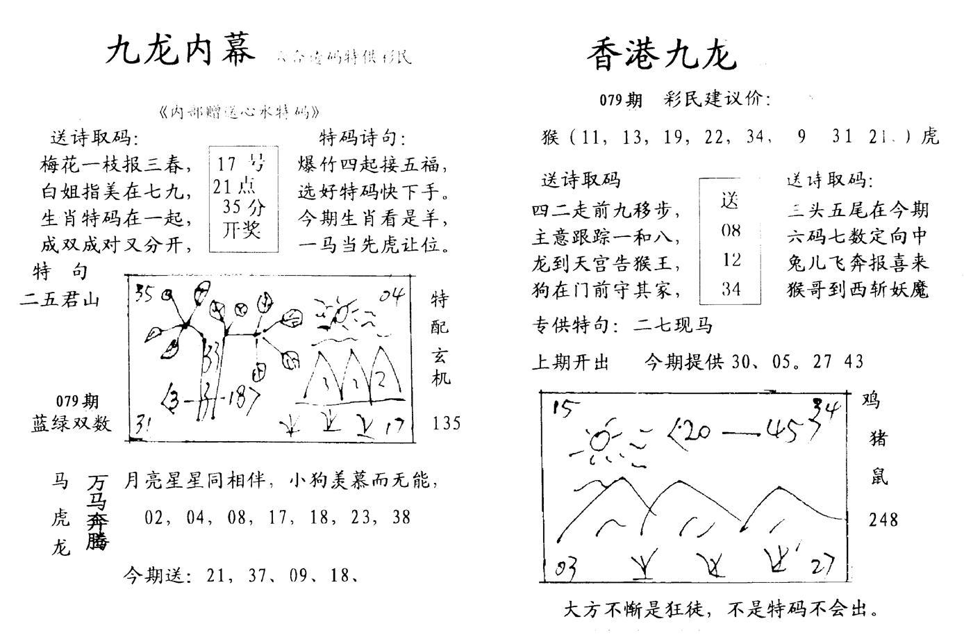 九龙内幕--开奖报-79