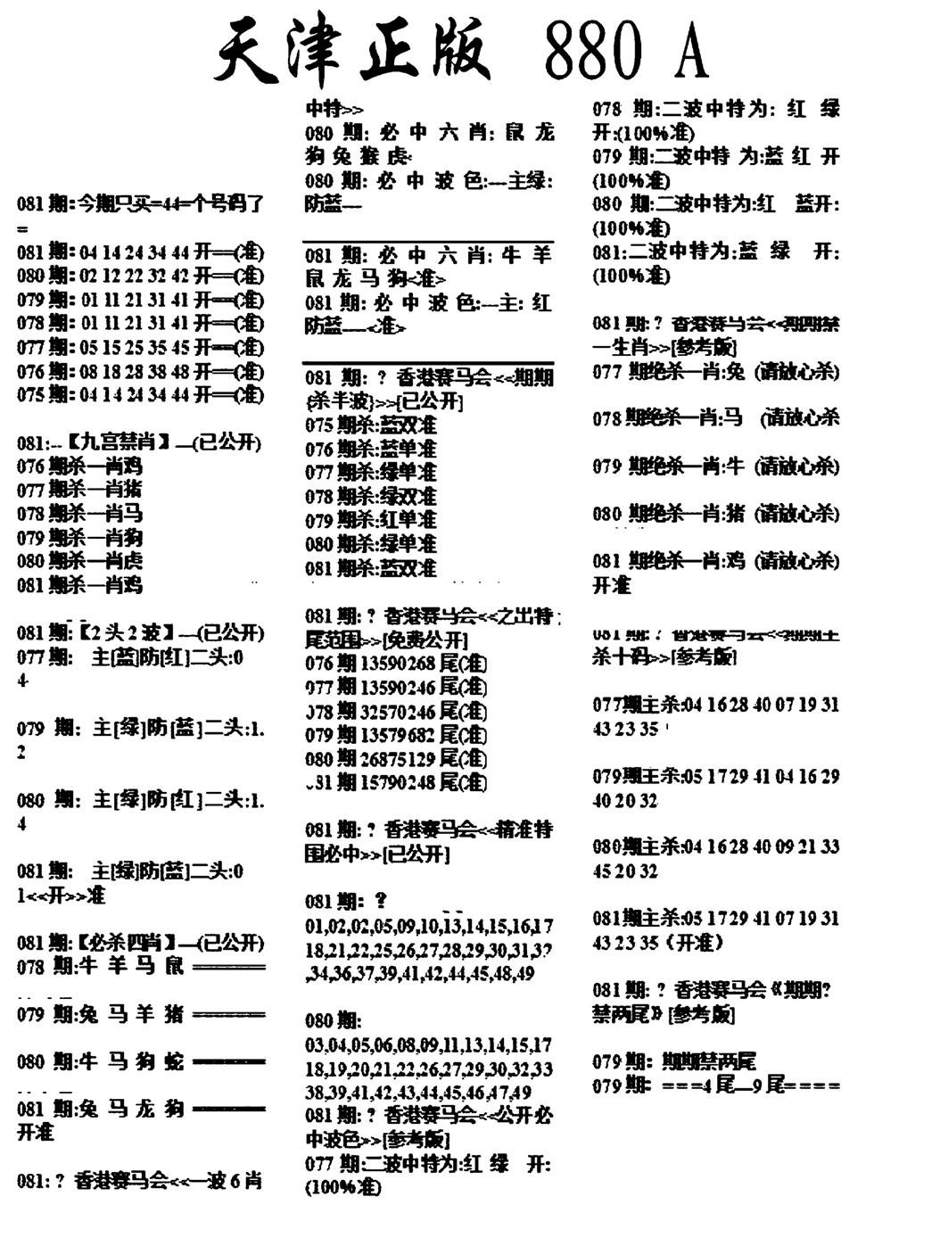 天津正版880A-81