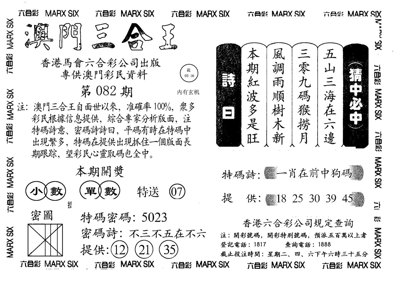 另澳门三合王A-82