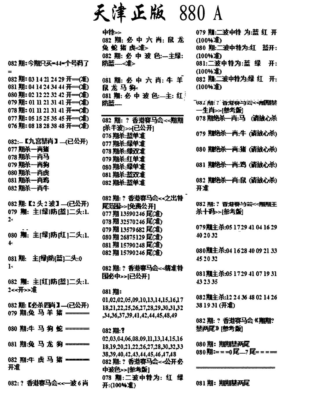 天津正版880A-82