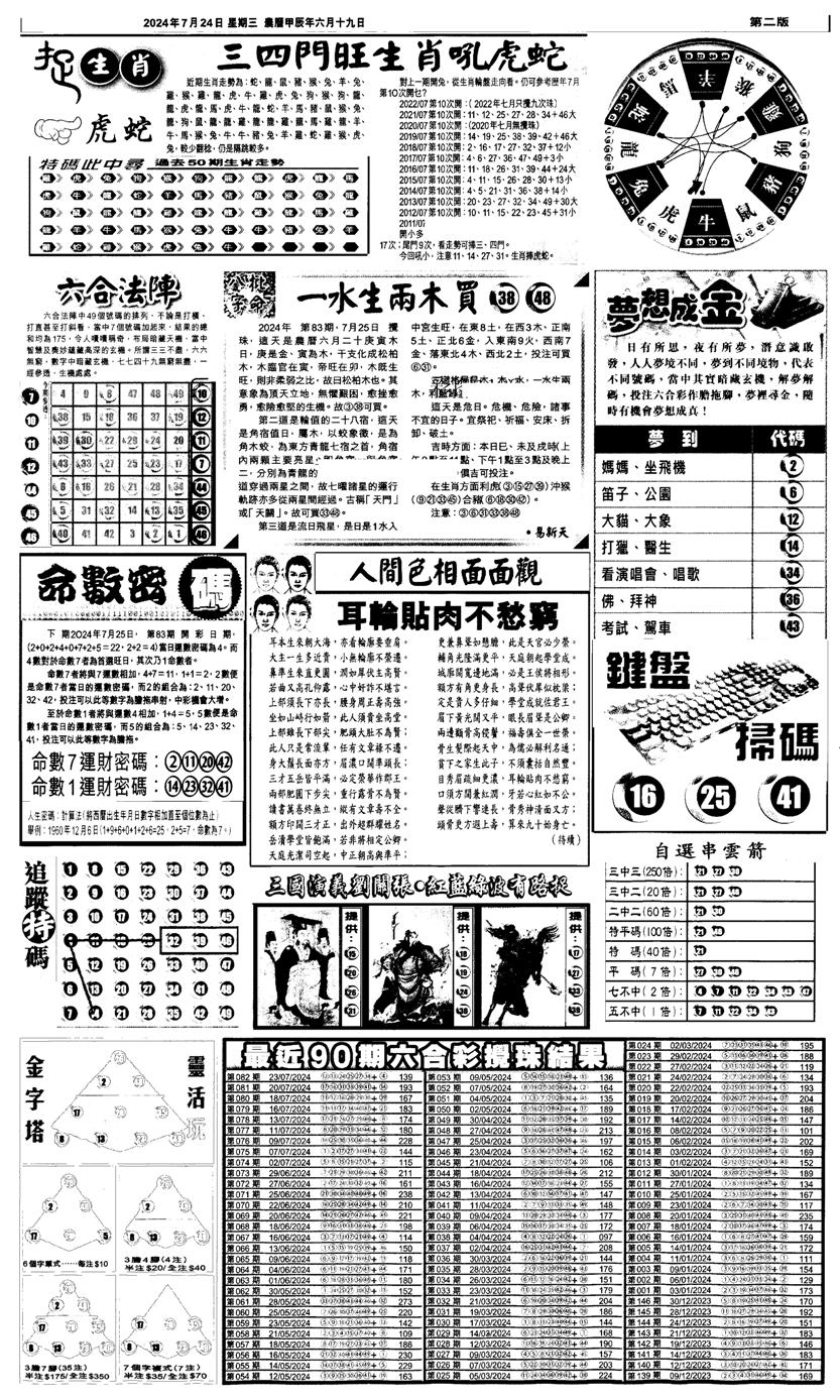 新报跑狗4-83