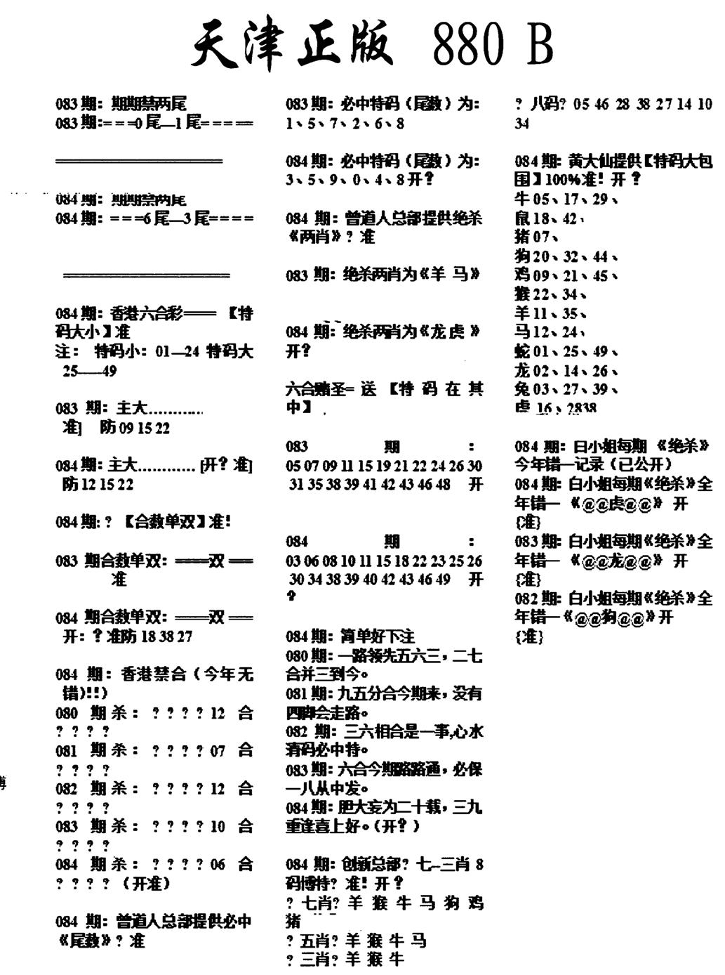 天津正版880B-84