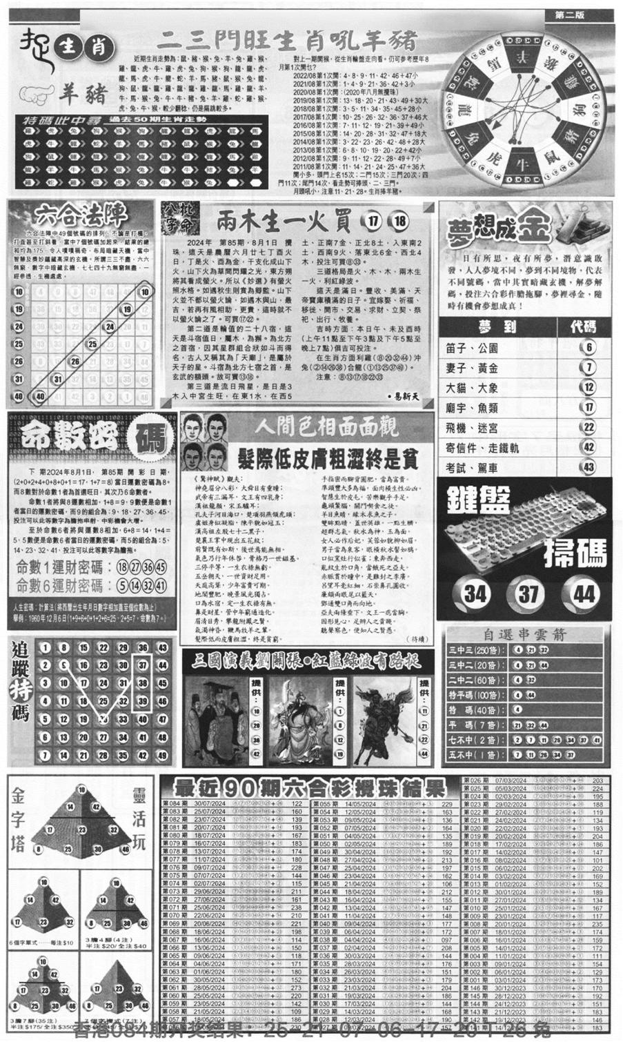 新报跑狗B(背面)-85