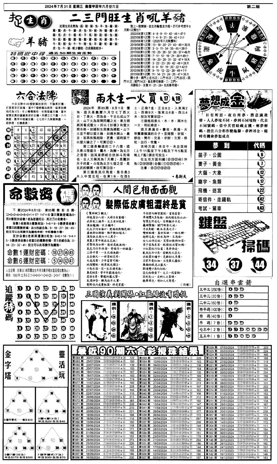 新报跑狗4-85