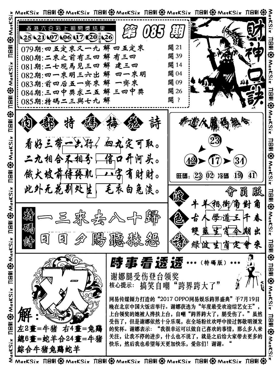 财神码报(新料)-85