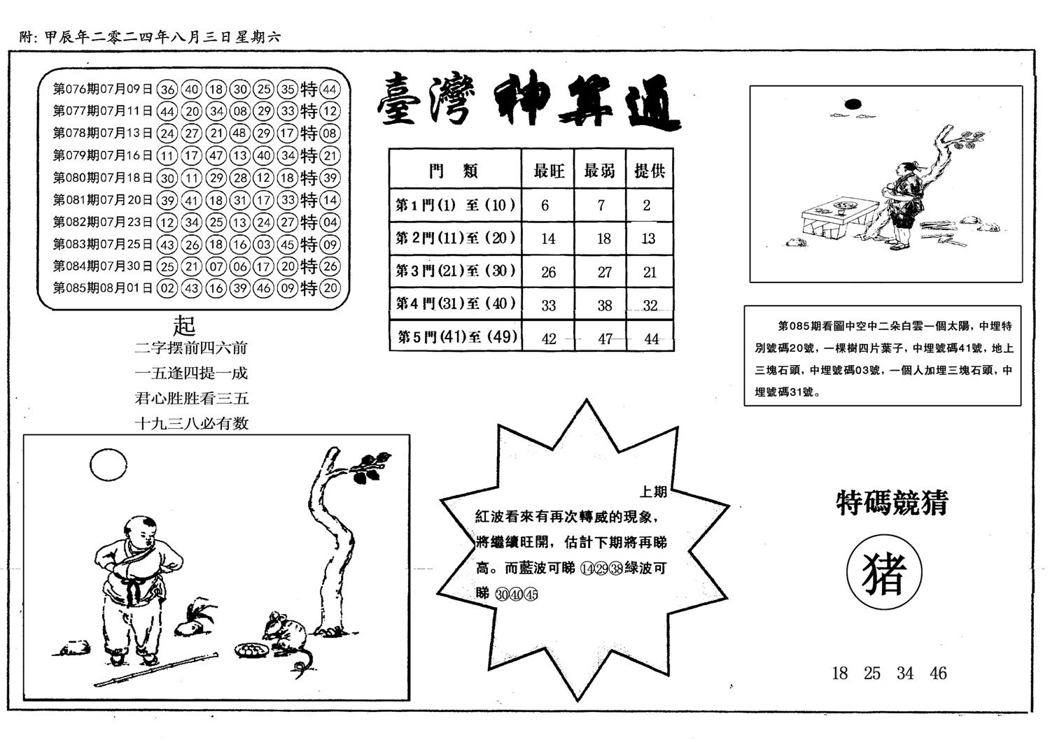 新潮汕台湾神算-86