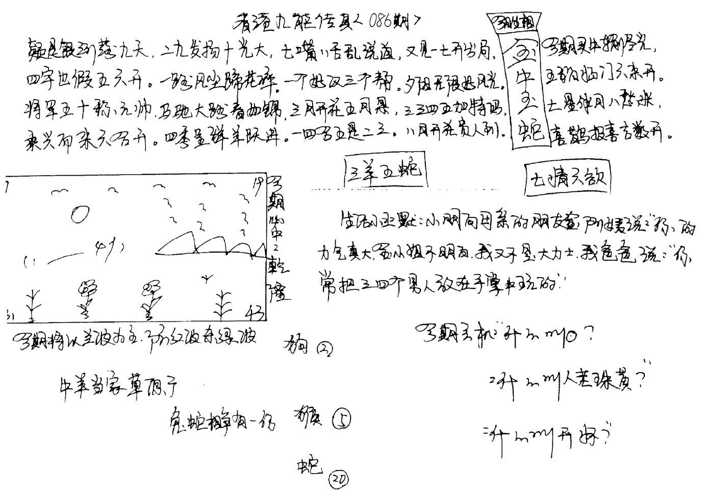 正版手写九龙-86