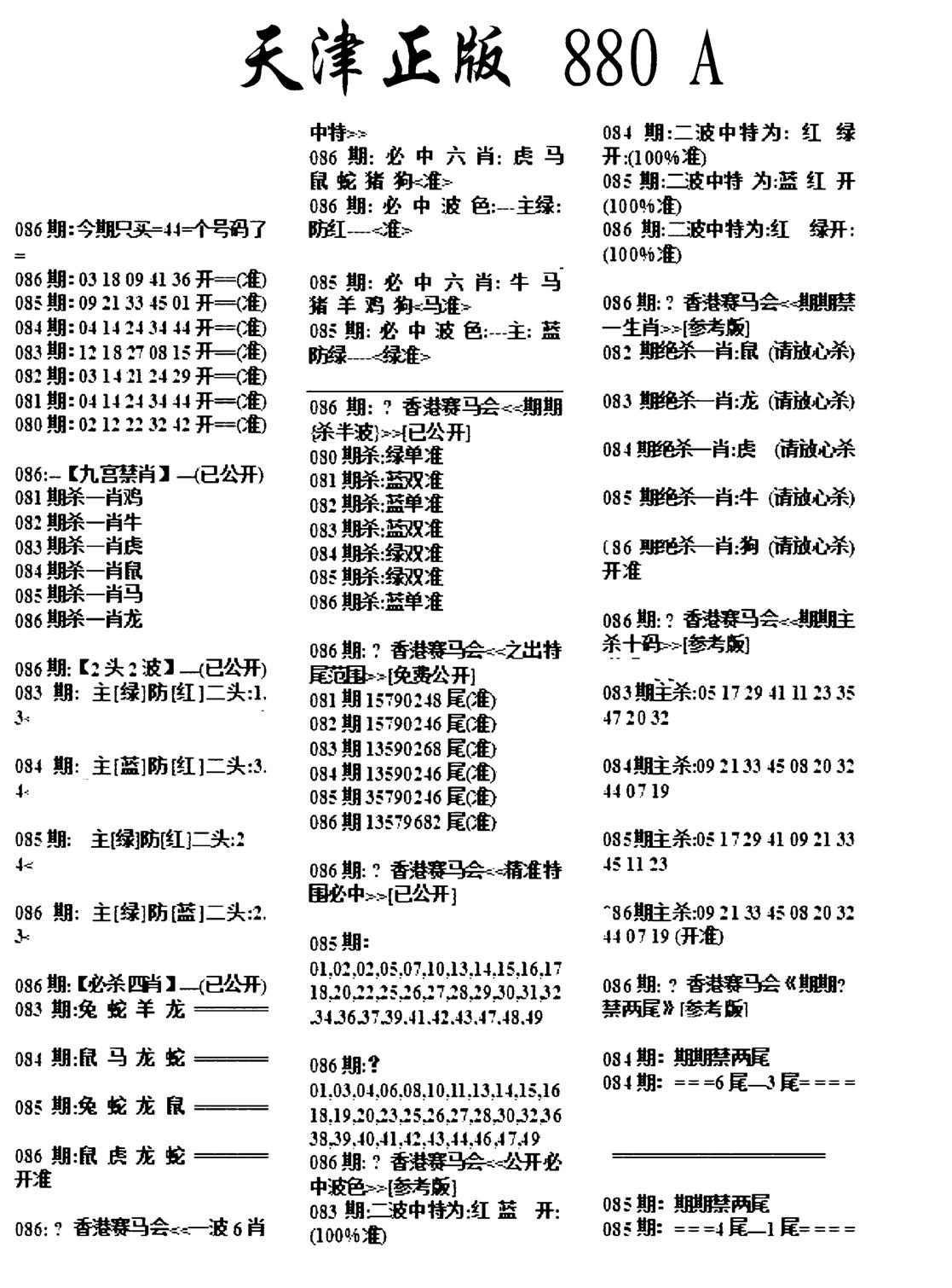 天津正版880A-86