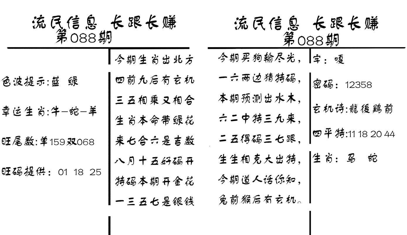 流民信息-88