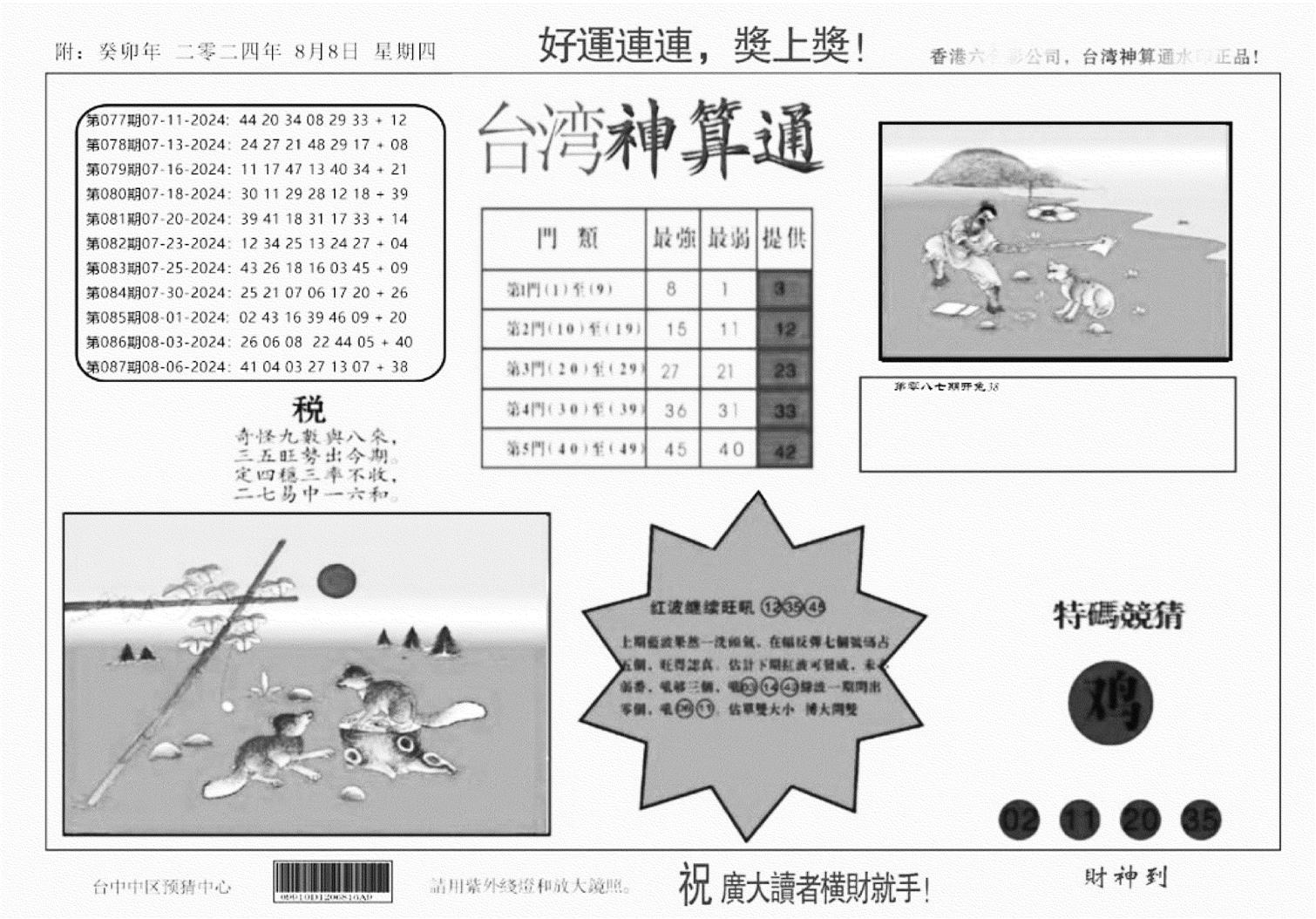 台湾神算(正版)-88