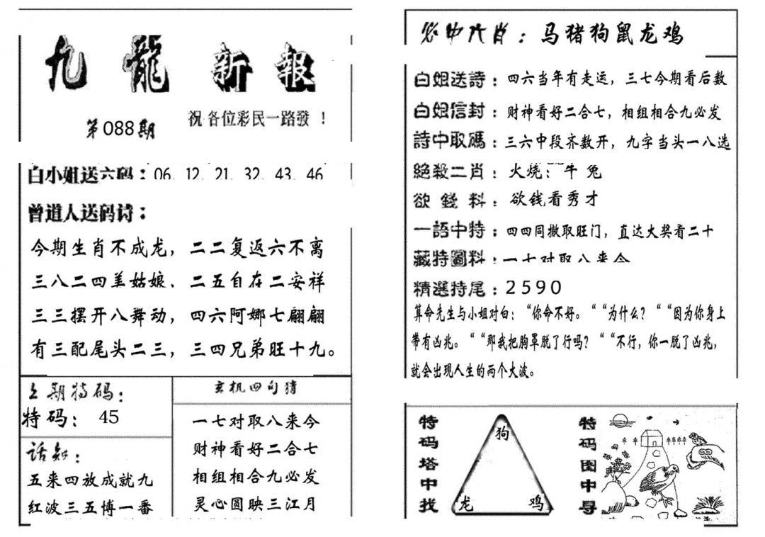 九龙新报(生肖版)-88