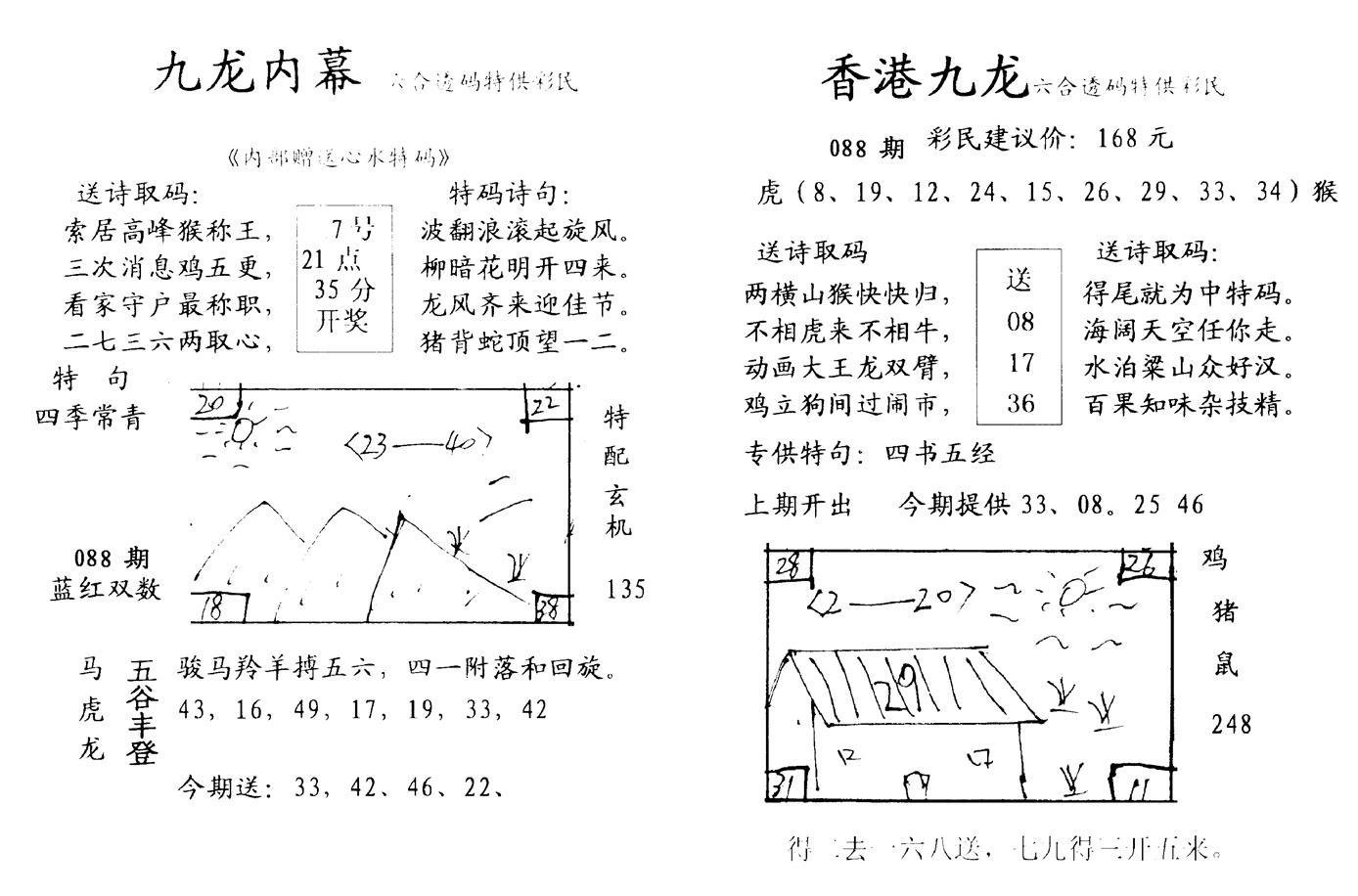 九龙内幕-开奖报(早图)-88