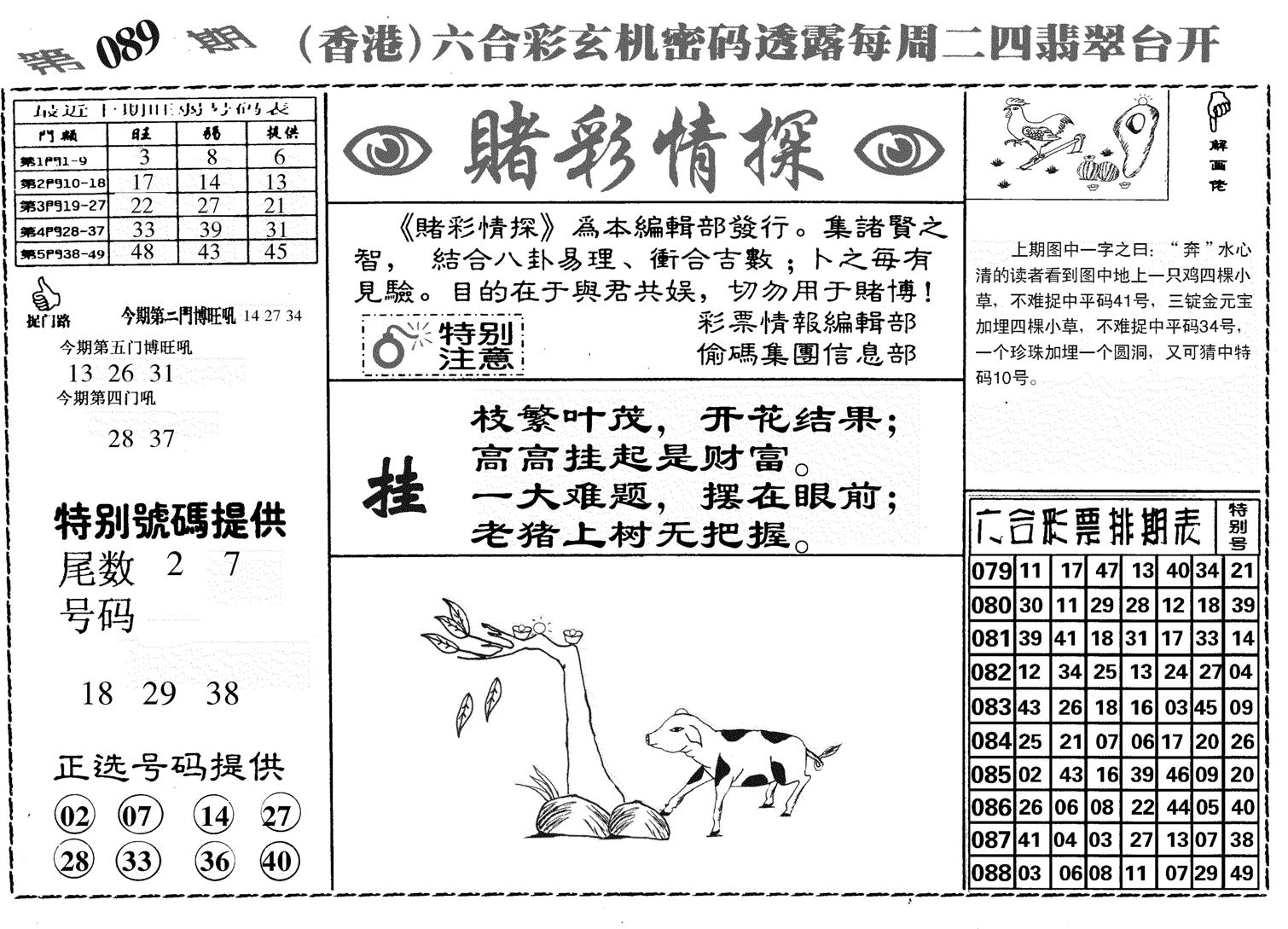 堵彩情探-89