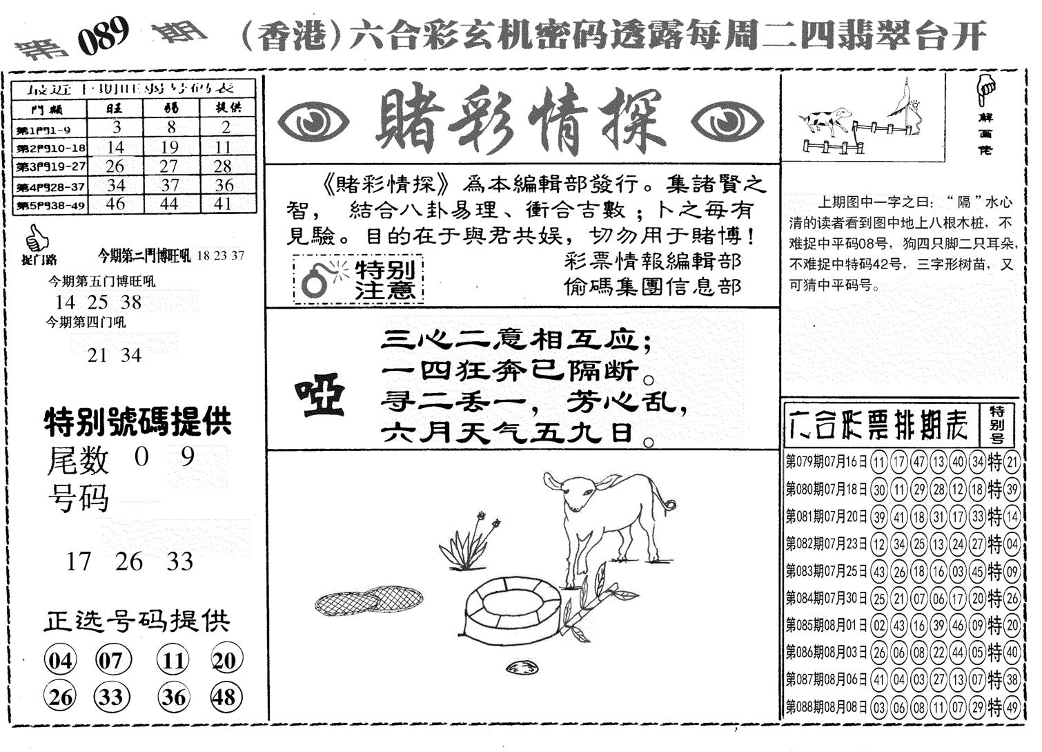 另赌彩情探-89