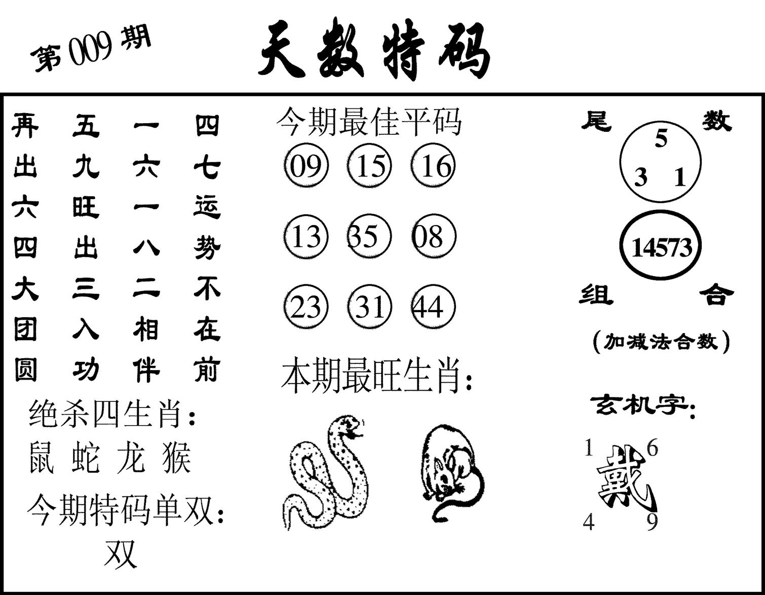 天数特码-9