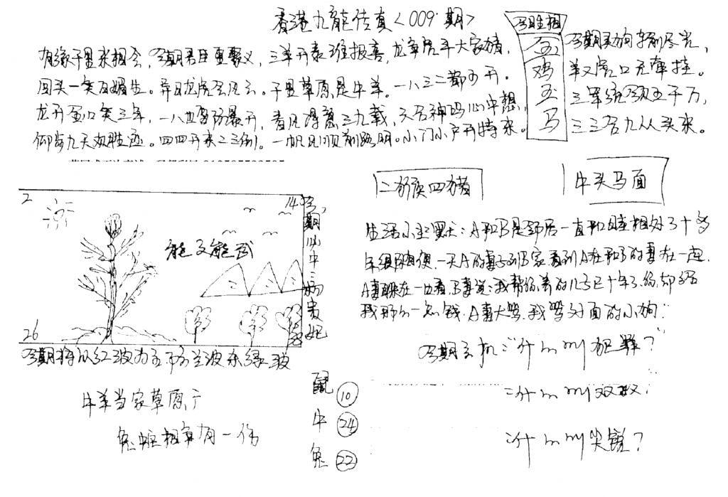 手写九龙内幕A-9