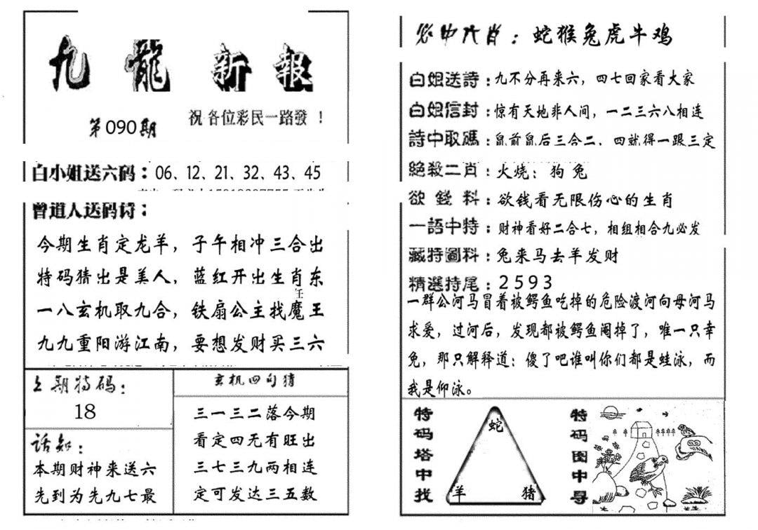 九龙新报(生肖版)-90