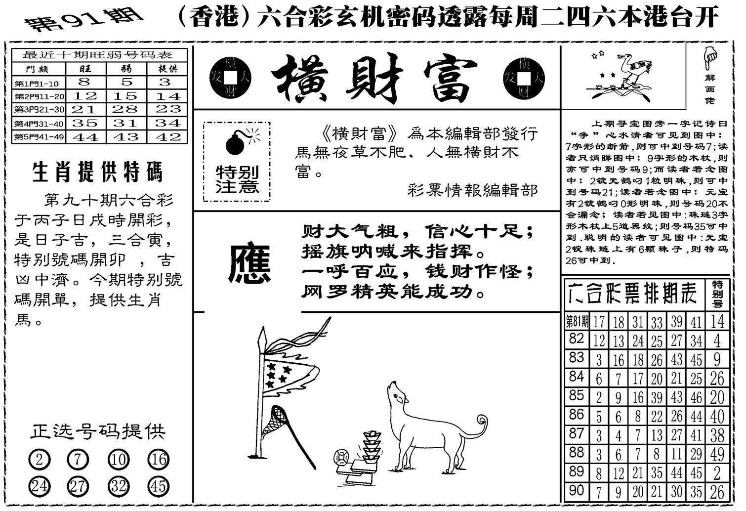 老版横财富-91